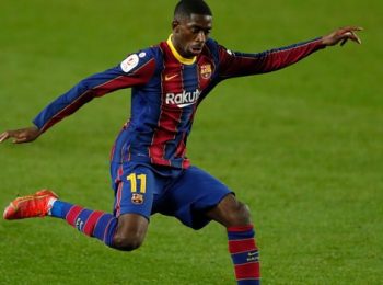 Barcelona Moves To Second After Late Dembele Goal