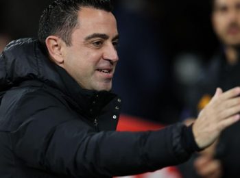 Xavi reacts angrily after Barca suffers shock loss to Almeria